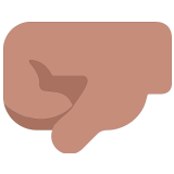 🤛🏽 Poing À Gauche : Peau Légèrement Mate Emoji par Microsoft