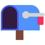 📭 Открытый Почтовый Ящик с Опущенным Флажком, смайлик от Microsoft