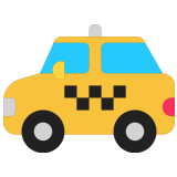 🚕 Taxi, Emoji by Microsoft