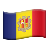 🇦🇩 Flagge: Andorra Emoji von Apple