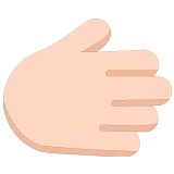 🫱🏻 Nach Rechts Weisende Hand: Helle Hautfarbe Emoji von Microsoft