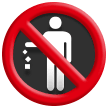 🚯 Abfall Verboten Emoji von Samsung
