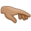 🫳🏽 Palm Down Hand: Medium Skin Tone, Emoji by Samsung