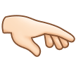 🫳🏻 Palm Down Hand: Light Skin Tone, Emoji by Samsung