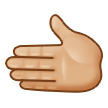 🫲🏼 Leftwards Hand: Medium-Light Skin Tone, Emoji by Samsung