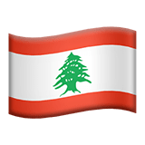 🇱🇧 Flagge: Libanon Emoji von Apple