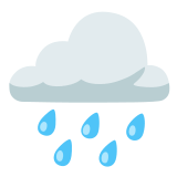🌧️ Cloud with Rain, Emoji by Google