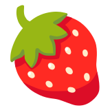 🍓 Erdbeere Emoji von Google