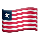 🇱🇷 Flagge: Liberia Emoji von Apple