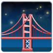🌉 Brücke Vor Nachthimmel Emoji von Samsung
