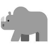 🦏 Nashorn Emoji von Microsoft