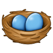🪺 Гнездо с Яйцами, смайлик от Samsung