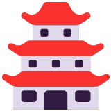 🏯 Japanese Castle, Emoji by Microsoft