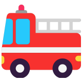 🚒 Feuerwehrauto Emoji von Microsoft