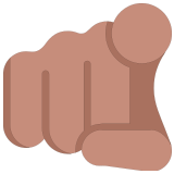 🫵🏽 Index Pointing At the Viewer: Medium Skin Tone, Emoji by Microsoft