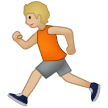 🏃🏼 Person Running: Medium-Light Skin Tone, Emoji by Samsung