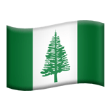 🇳🇫 Drapeau : Île Norfolk Emoji par Apple