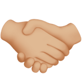 🤝🏼 Handshake: Medium-Light Skin Tone, Emoji by Apple