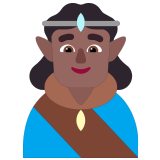 🧝🏾‍♂️ Elf: Mitteldunkle Hautfarbe Emoji von Microsoft