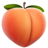 🍑 Персик, смайлик от Apple