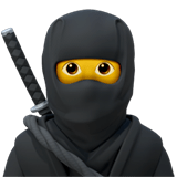 🥷 Ninja Emoji von Apple