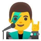 👨‍🎤 Sänger Emoji von Google