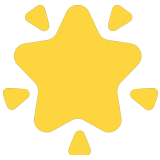 🌟 Funkelnder Stern Emoji von Microsoft