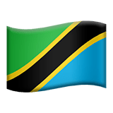🇹🇿 Flagge: Tansania Emoji von Apple