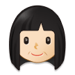 👩🏻 Woman: Light Skin Tone, Emoji by Samsung