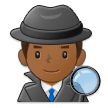 🕵🏾‍♂️ Detektiv: Mitteldunkle Hautfarbe Emoji von Samsung