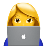 👩‍💻 It-Expertin Emoji von Apple