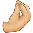 🤌🏻 Pinched Fingers: Light Skin Tone, Emoji by Samsung