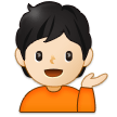 💁🏻 Infoschalter-Mitarbeiter(in): Helle Hautfarbe Emoji von Samsung