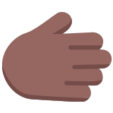 🫱🏾 Rightwards Hand: Medium-Dark Skin Tone, Emoji by Microsoft