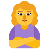 🙎‍♀️ Schmollende Frau Emoji von Microsoft