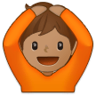 🙆🏽 Person Gesturing Ok: Medium Skin Tone, Emoji by Samsung