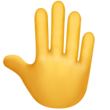 🤚 Erhobene Hand Von Hinten Emoji von Apple