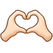 🫶🏻 Heart Hands: Light Skin Tone, Emoji by Samsung
