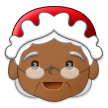 🤶🏾 Mrs. Claus: Medium-Dark Skin Tone, Emoji by Samsung