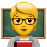 🧑‍🏫 Lehrer(in) Emoji von Apple