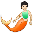 🧜🏻 Wassermensch: Helle Hautfarbe Emoji von Samsung