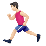 🏃🏻‍♂️ Man Running: Light Skin Tone, Emoji by Apple