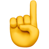 ☝️ Index Pointing Up, Emoji by Apple