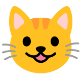 😺 Улыбающийся Кот, смайлик от Google