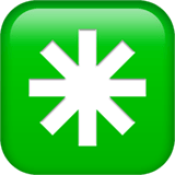 ✳️ Achtzackiger Stern Emoji von Apple