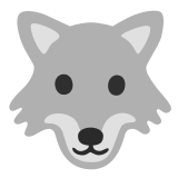 🐺 Wolf Emoji von Google