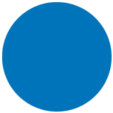 🔵 Blauer Kreis Emoji von Microsoft