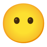 😶 Visage Sans Bouche Emoji par Google