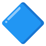 🔷 Большой Голубой Ромб, смайлик от Google