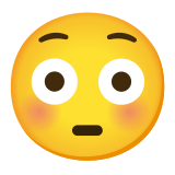 😳 Errötetes Gesicht Mit Großen Augen Emoji von Google